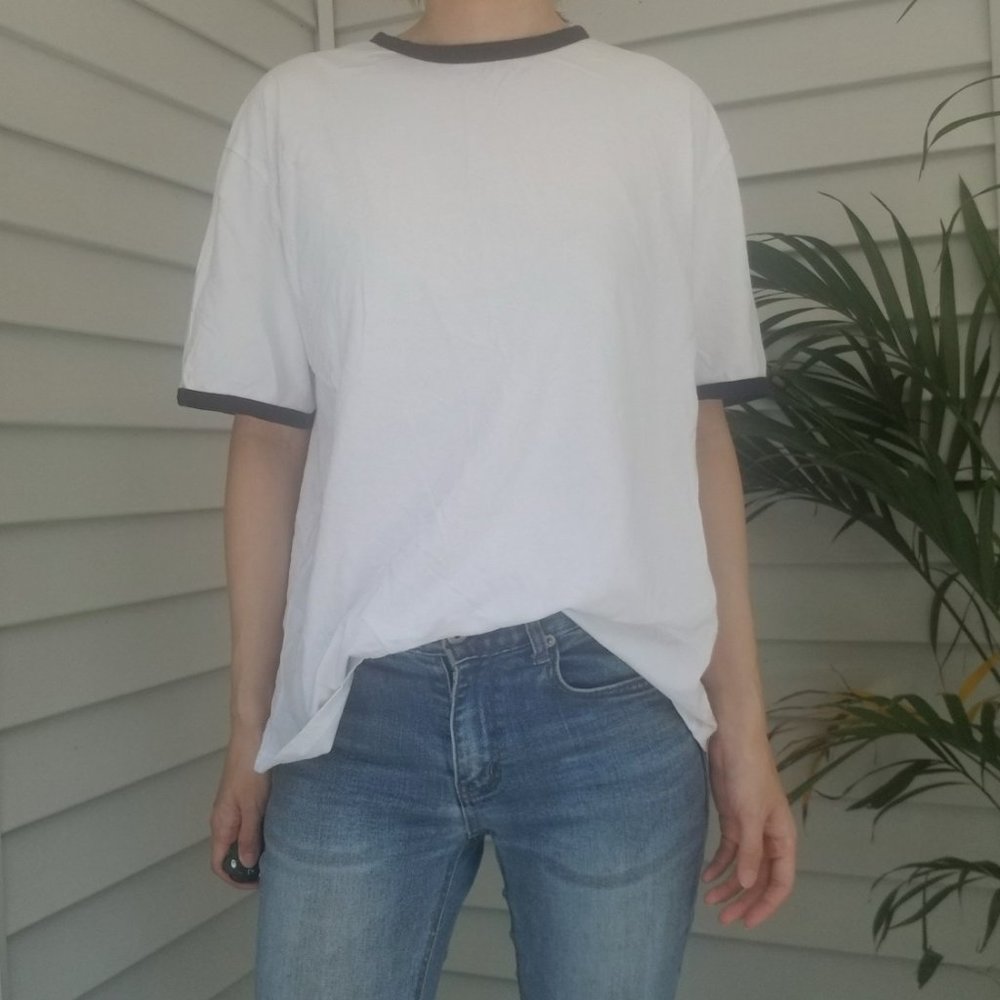ZARA Ringer T-shirt L